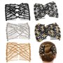 besbomig 5 Pièces Peignes à Cheveux Perles Extensible Pinces à Cheveux Barrettes Cheveux élastiques Peigne Élégant épingles à Ch
