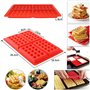 Febbya Moule à Gaufres, Silicone Gaufrier 2 Paquet Antiadhésive Moule à Biscuit Set pour Enfants Muffins Gâteau Choclate Cuisine