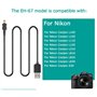 Raeisusp EH-67 EH67 Câble USB 1.0 M Appareils photo numériques DC Câble de charge pour Nikon Coolpix L100 L105 L110 L120 L310 L3