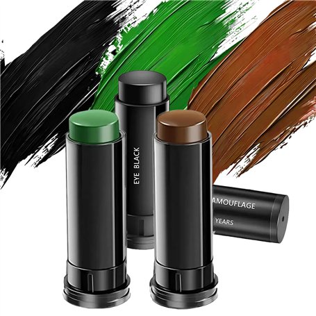 3 PièCes De Camouflage Kit De Peinture Visage
