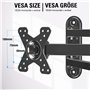 Support Mural pour Orientable Inclinable Téléviseurs de 10" à 26"
