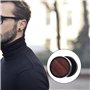 2 Noir Cercle Boucles d'oreilles avec Bois Homme Femme - Bouchon Jauge Faux Cheater Fake Gauges Plugs - Acier 1 Paire 01（-）