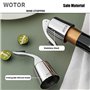 WOTOR bouchon bouteille vin Acier inoxydable, réutilisable bouchon vin avec silicone, Accessoires décoratifs pour le vin Anti-fu