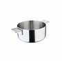 MasterPRO Alessi Bones - Casserole de 20 cm - Fabriquée en Acier Inoxydable - Finition Intérieure et Extérieure Mate - Corps Dro