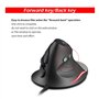 zelotes Souris verticale filaire, souris ergonomique avec fil, 3200 DPI, 6 boutons souris optique, souris filaire pour ordinateu
