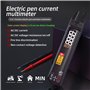 MAXRIENY Pince Ampèremétrique AC DC à Fourche Ouverte Multimètre Numérique Automatique Rechargeable avec Stylo Testeur de Tensio