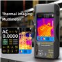 BSIDE Caméra thermique multimètre Avec lentille macro Résolution 320×320 avec 20000 mots Ecran tactile 3.98'' Caméra thermique i