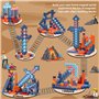 Constructions Magnétiques Blocs 100 Pièces, STEM Montessori Jouets Magnétiques Sensoriels Cadeaux pour Garçons Filles de 3, 4, 5