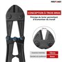 MAXPOWER Coupe-boulons 450mm Capacité de Coupe 6mm- Coupe Boulon une ouverture maximale de 18 mm pour Chaînes, Rivets et Plus En