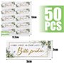 50Pcs Bulles Stickers Mariage Romantique Etiquette Adhésive Autocollant Bouteille Bulle Savon Flacon Fête Anniversaire Fiançaill