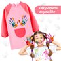 BETESSIN Tablier Peinture Enfant Blouse Manches Longues Imperméable avec Poche pour l'École Activités Peinture Cuisine Nourrissa