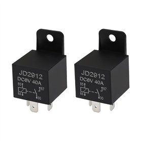 Be In Your Mind 2 Pièces Relais Automobiles à 4 Broches 6 V 40 A 51,8 X 28 Mm Relais Automobile à 4 Contacts Applicable Aux Circ Be In Your Mind 2 Pièces Relais Automobiles à 4 Broches 6 V 40 A 51