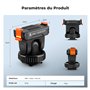 K&F Concept Support Rotule Extension à Dégaement Rapide Magnétique pour DJI Osmo Action 3/4/5 Pro DJI Osmo 360