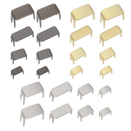 Create idea 60 Pièces Kit de Réparation de Butées Inférieures de Fermeture éclair #3#5#8#10 Réparation de Bouchons de Fermeture