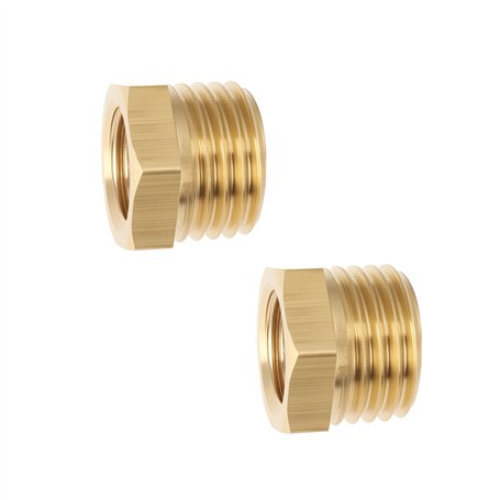 Create idea Lot de 2 Raccords Réducteurs Courts en Laiton M14 X 1