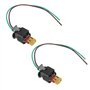 The Lord of the Tools 2 Pièces Connecteur Précâblé de Voiture à 2 Broches 4F0973702A 4F0973702 Compatible avec Audi Compatible a