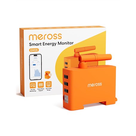 Meross EM06 (150 A) Compteur d'Énergie Triphasé connecté