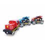 Jouet Hape Petit Train de Transport de Voiture de Course pour Circuit Train Bois - Jeu pour Enfant dès 3 Ans - Compatible avec L