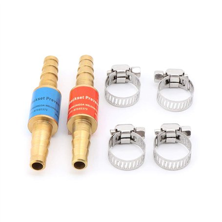 MIKI-Z 2pcs Clapets anti-retour de tuyau de gaz de pétrole liquéfié au propane et à l'oxygène à base d'acétylène