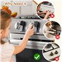 EUDEMON Lot de 5 verrous de sécurité pour boutons de cuisinière à gaz pour bébé - Sécurité enfant - Pour grands et petits bouton