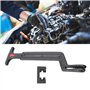 BOOMBOOST 1pcs Black Bonnet Release Rod Poignée de Verrouillage Hasp pour VW Passat B5 B5.5 1998~2004