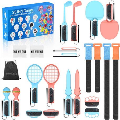 DUX DUCIS 23 en 1 Kit d’accessoires de Sport pour Nintendo Switch 2 2025