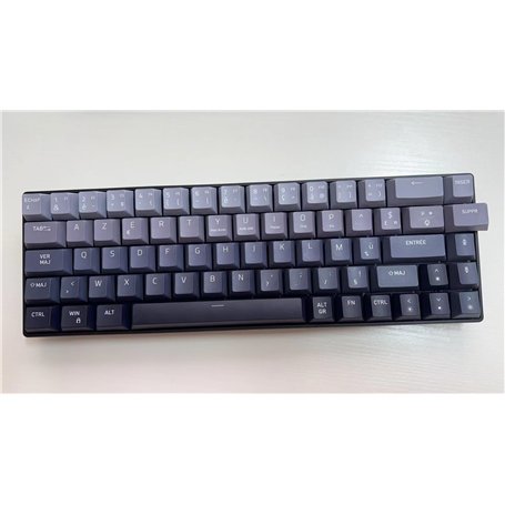 MageGee Clavier Gamer Mécanique AZERTY | Clavier Gamer 60% AZERTY | Compact 69 Touches avec Rétroéclairage LED | Mini Clavier Fi