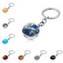 NUOBESTY 5 Pièces Porte-clés Créatif Planète Pendentif Porte-clés Gemme Temps Suspendu Porte-clés Décoration Clé Sac Pendentif O