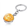NUOBESTY 5 Pièces Porte-clés Créatif Planète Pendentif Porte-clés Gemme Temps Suspendu Porte-clés Décoration Clé Sac Pendentif O