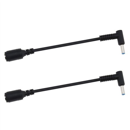 The Lord of the Tools 2pcs Chargeur pour Ordinateur Portable DC Convertisseur Câble 7.4x5mm Femelle à 4.5x3mm Mâle avec Cordon A