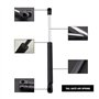 Be In Your Mind 2X Verins Gaz de Coffre Arrire 113000013 305mm 130N, Support de Levage Amortisseur 120mm Course Compatible pour 