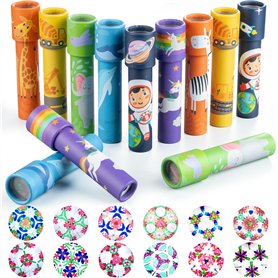 iKeelo 12PCS Kaléidoscopes pour Enfants, Cadeaux de Fête d'anniversaire pour Enfants, Cadeau de Kaléidoscope Éducatif Classique  iKeelo 12PCS Kaléidoscopes pour Enfants