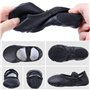 Chaussure De Ballet en Cuir Ballerine Demi Chaussures De Danse Yoga Gymnastique Pantoufles à Semelle Fendue pour Filles Femmes E