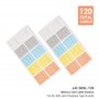 (120 Pièces) JJC Étiquettes Autocollantes Adhésives Amovibles Polyvalentes Cartes Marqueur Etiquette Papier pour SD XQD CFexpres