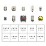 The Lord of the Tools 250pcs Kit d'assortiment Tactile Micro Momentané avec Interrupteur à Bouton-Poussoir Tactile avec Boîte en