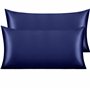 NTBAY Silk Satin Lot de 2 taies d'oreiller en Satin pour Cheveux et Peau avec Fermeture enveloppe
