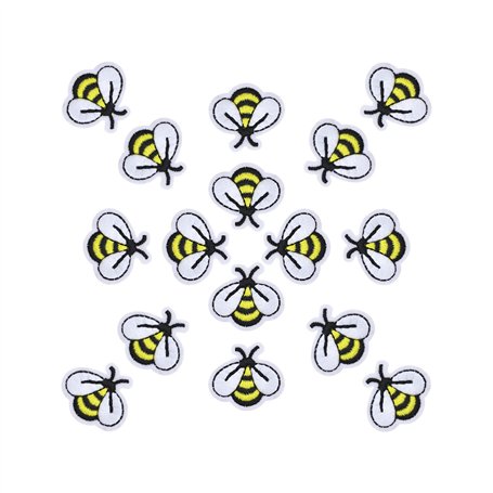 be in your mind 30PCS Abeille Fer sur Patchs Mignon Mini Brodé Coudre Fer sur Patchs pour Vêtements Chapeaux Sacs à Dos Jeans Ré