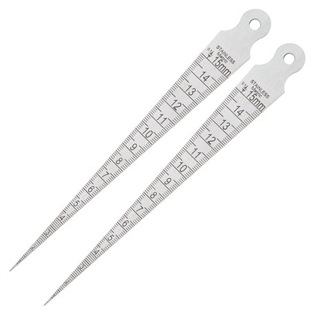 Be In Your Mind Lot de 2 jauges coniques en acier inoxydable pour le diamètre intérieur du trou