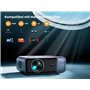 【Mise au Point Automatique/Correction trapézoïdale】 Vidéoprojecteur, Full HD, 1080p, Prise en Charge vidéo 4K, YABER 700 ANSI Wi