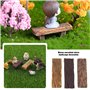 The Lord of the Tools 6pcs Miniature Résine Bancs Fée Jardin Bonsaï Ornements Parc Rue Siège Maison de Poupée Décoration Accesso