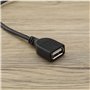 Be In Your Mind 2pcs Adaptateur de Câble d'extension USB de Voiture Connecteur 4 et 6 Broches 76cm Compatible avec Android l'aut
