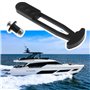 Create idea Sangle d'échelle Télescopique pour Bateau Bande de Verrouillage en Caoutchouc de Qualité Marine avec 3 Trous de Mont