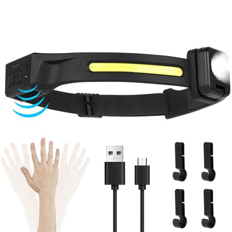 Romon Lampe Frontale Rechargeable