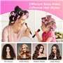Romon 31 Pièces Bigoudis Cheveux Set, 18 Rouleaux Cheveux Chauffant Heatless Curling avec 3 Tailles 60mm 45mm 36mm avec 12 Pince