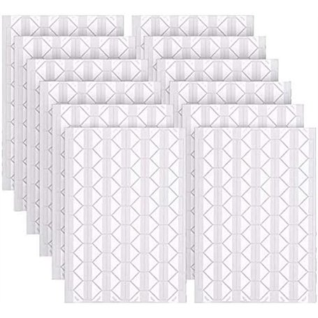 Queta 12 Feuilles de Coins de Photo Autocollants 1224 Pièces Coins Photo Auto-Adhésifs Coins de Montage Photo pour Albums de Bri