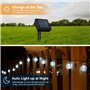 8M 50LEDs Guirlande Lumineuse Boule de Cristal Étanche