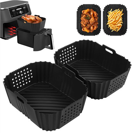 VINATO Moules Silicone Air Fryer 2 Pièces