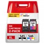 PG-545XL CL-546XL Cartouches d'encre Remplacement Cartouche pour Canon 545 546 XL 545 XL 546XL pour Canon TS3150 TS3350 MX495 TS
