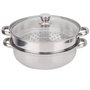 Ensemble de Marmites à Vapeur en Acier Inoxydable à 2 Couches