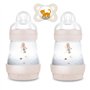 MAM Starter Set Uni//Biberon anti-coliques 160 ml//avec tétine Taille 1 à partir de la naissance//avec tétine MAM Original Skin